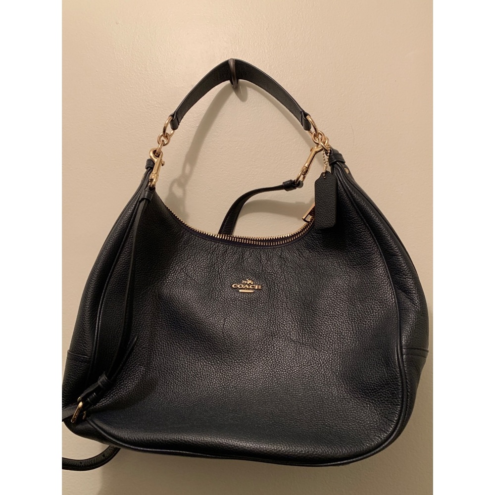 Coach Leather Shoulder Bag with Crossbody Strap